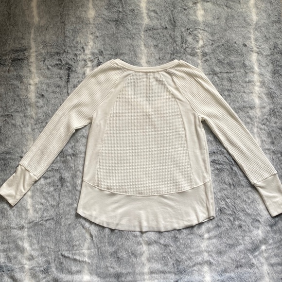Dex off white long sleeve waffle sweater. Size XS; fits like a small. Very soft. - Picture 5 of 5